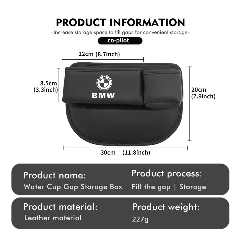 Car Console Crevice Storage Box Slit Gap Filler Accessories For BMW Performance X1 M3 M6 F01 F02 E34 E36 E60 F10 F20 X6