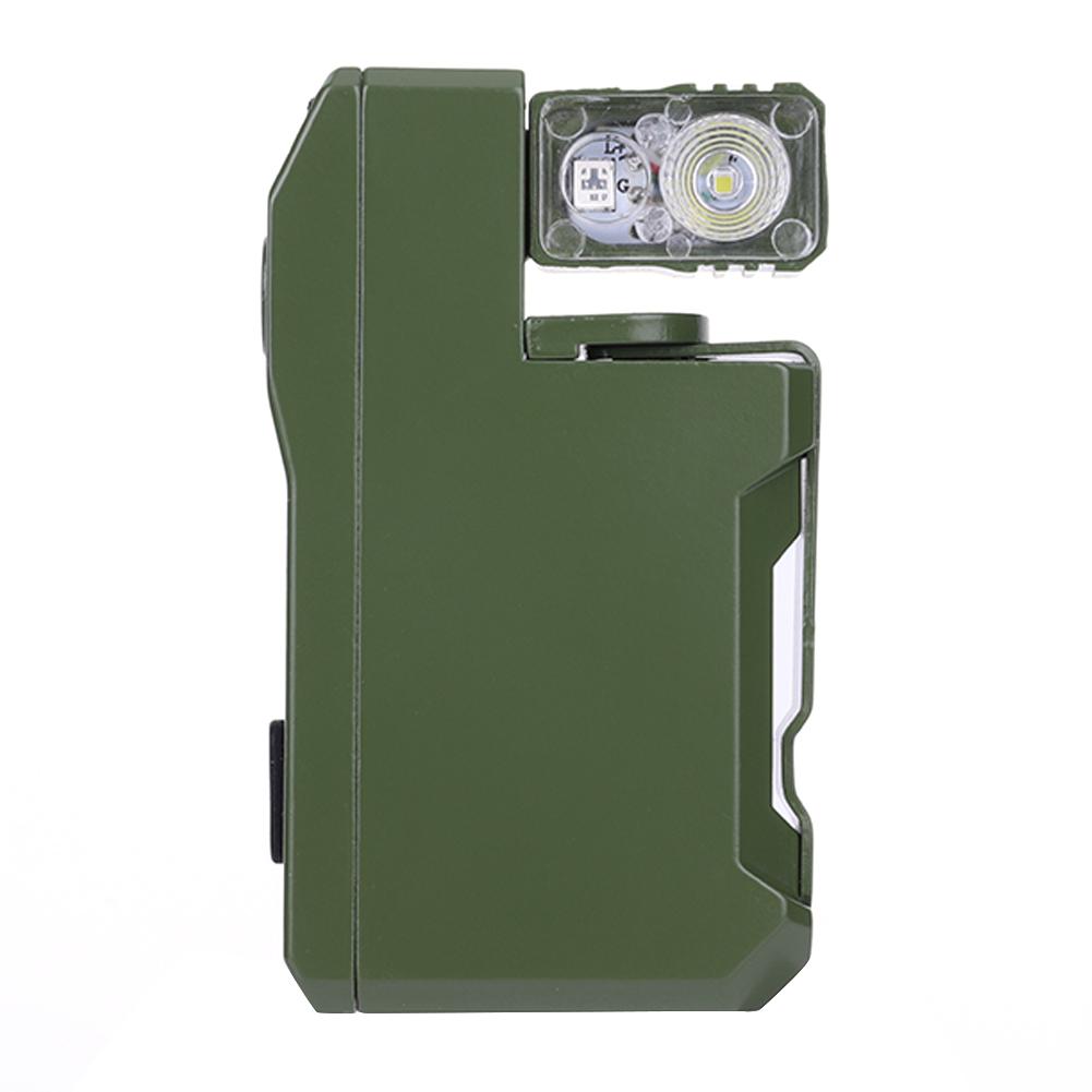 EDC Pocket Flashlight Compact Torch Rechargeable Portable Flat Flashlight Dual Light Source LED Flashlight for Outdoor Emergency