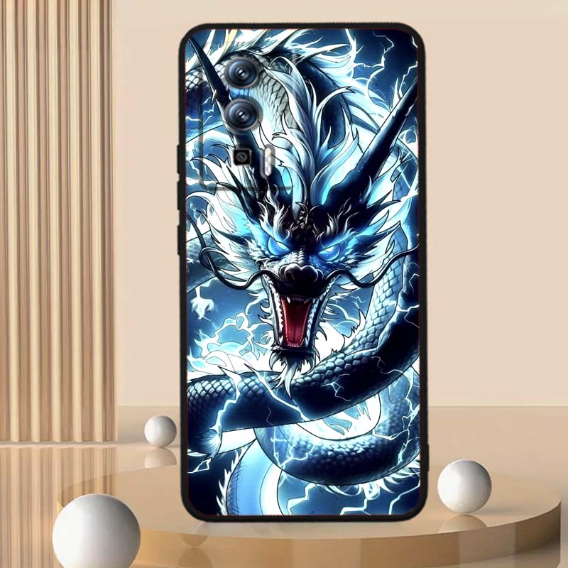 Anime Dragon Design Phone Case For Xiaomi Redmi 12 13C 12C 13 10C 9T A2 9A 9C 7A Note 10S 8T 10 9 8 Pro 4G 5G Black
