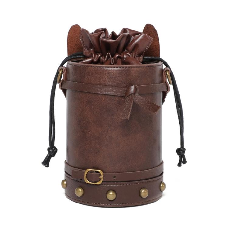 Medieval Crossbody Bag Horse PU Leather Pouches Practical for Various Occasion