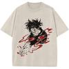 T-shirt Graphique Harajuku Anime Jujutsu Kaisen Choso Lavé Surdimensionné Hommes Femmes Vêtements Coton Doux Manches Courtes T-shirts