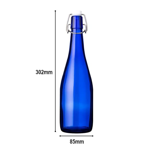Machine Bottle Anchor Top Bottle, 720ml, Blue, Set of 2, Storage/Refill Container, Glass Bottle AT720SWCB2