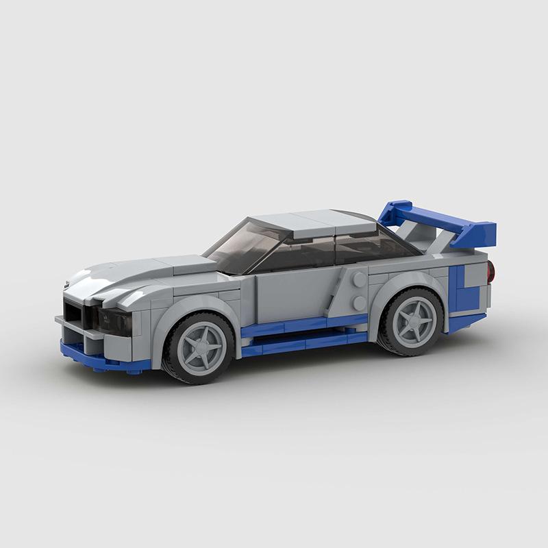Creative MOC Car City Racing Vehicle Retro Speed Car Rally Building Blocks Bricks Ornament Toys For Kids Adults Birthday Gifts
