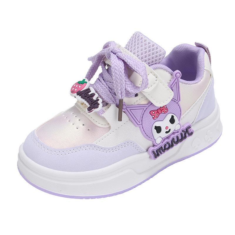 2025 Spring/Autumn Breathable Cartoon Skate Shoes for Girls - Comfortable & Cute Casual Children's Sports Footwear