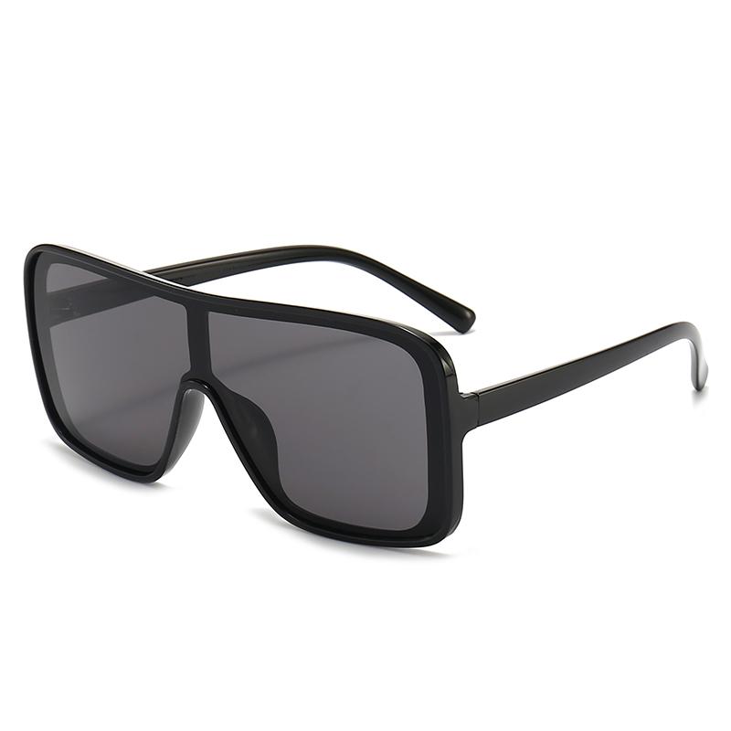 

Large Frame One-Piece Sunglasses Unisex Face Slimming Effect, UV400 Protection, Trendy And Versatile Sunglasses 5258 чёрный