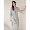 JIUZI ANNACO 2025 Summer 100% Mulberry Silk Elegant Dress