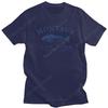 Montauk Nowy Jork Wędkarstwo 1686 Koszulka Męska Bawełniana Koszulka z Rybą Prezent dla Wędkarza na Emeryturze T-shirt z Krótkim Rękawem Drukowany Top Prezent