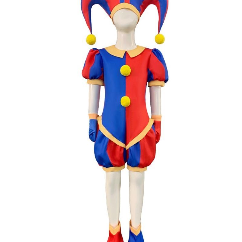 Lo Straordinario Circo Digitale Costume Cosplay Pomni Jax Peluche Coniglietto Caine Ragatha Bambola Vestito Completo Cosplay Costume di Halloween Bambini