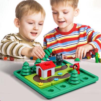 Little Red Riding Hood Smart Hide&Seek Board Games With Solution Skill-Building Puzzle Logic Game Training Toy Children Gift