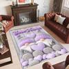 Gnome Theme Crystal Velvet Rug Personalized Custom Name Text Soft Floor Mat Home Decor