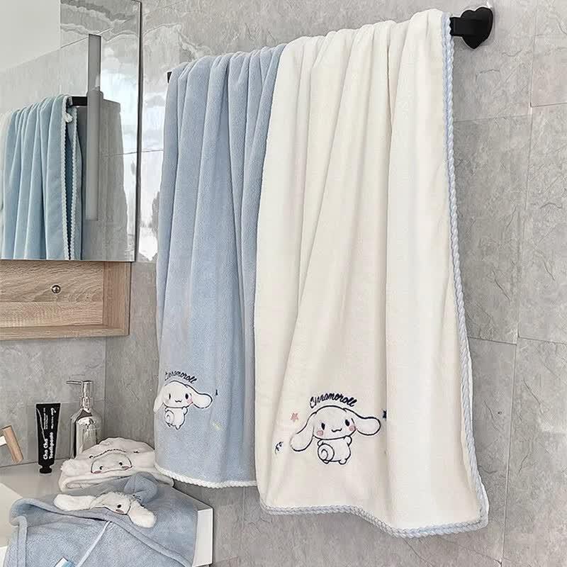 Cute Coral Fleece Absorbent Bath Towel
