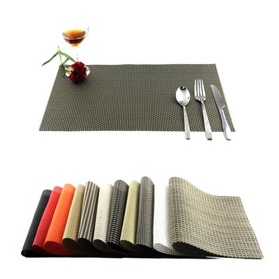 JK Home 4Pcs/lot  Fashion Modern PVC Dining Table Placemat Europe Style Kitchen Tool Tableware Pad Coaster Coffee Tea Place Mat