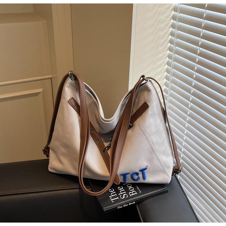 Retro tote bag women's new versatile women's backpack small and versatile casual messenger bag