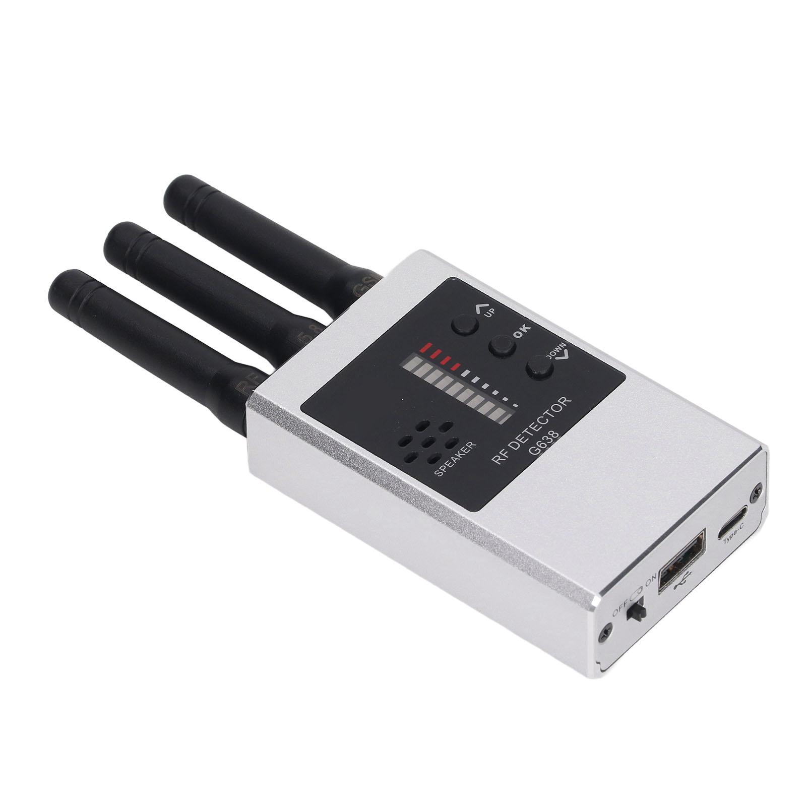 Multifunctional Detector RF Signal Scanner Camera Lens Magnetic Field GPS Tracer Tester Built in Battery ABS+aluminum alloy