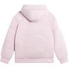 Li Ning Sports Fashion Series Solid Color Logo Print Loose Hooded Long Sleeve Down Jacket Women Outerwear Lotus-Pink-Purple AYMS030-3