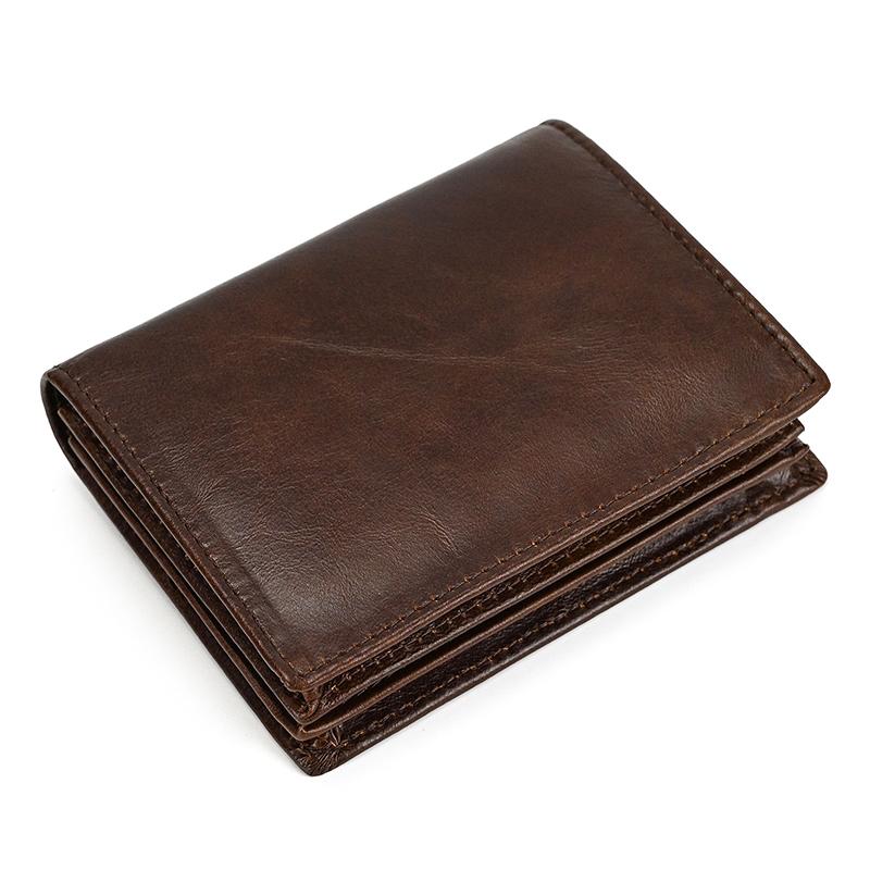 Soft Cowskin Leather Wallet Genuine Leather Short Purse For Men Male Befold Card Holder Cash Purse Coin Purses Business Wallets
