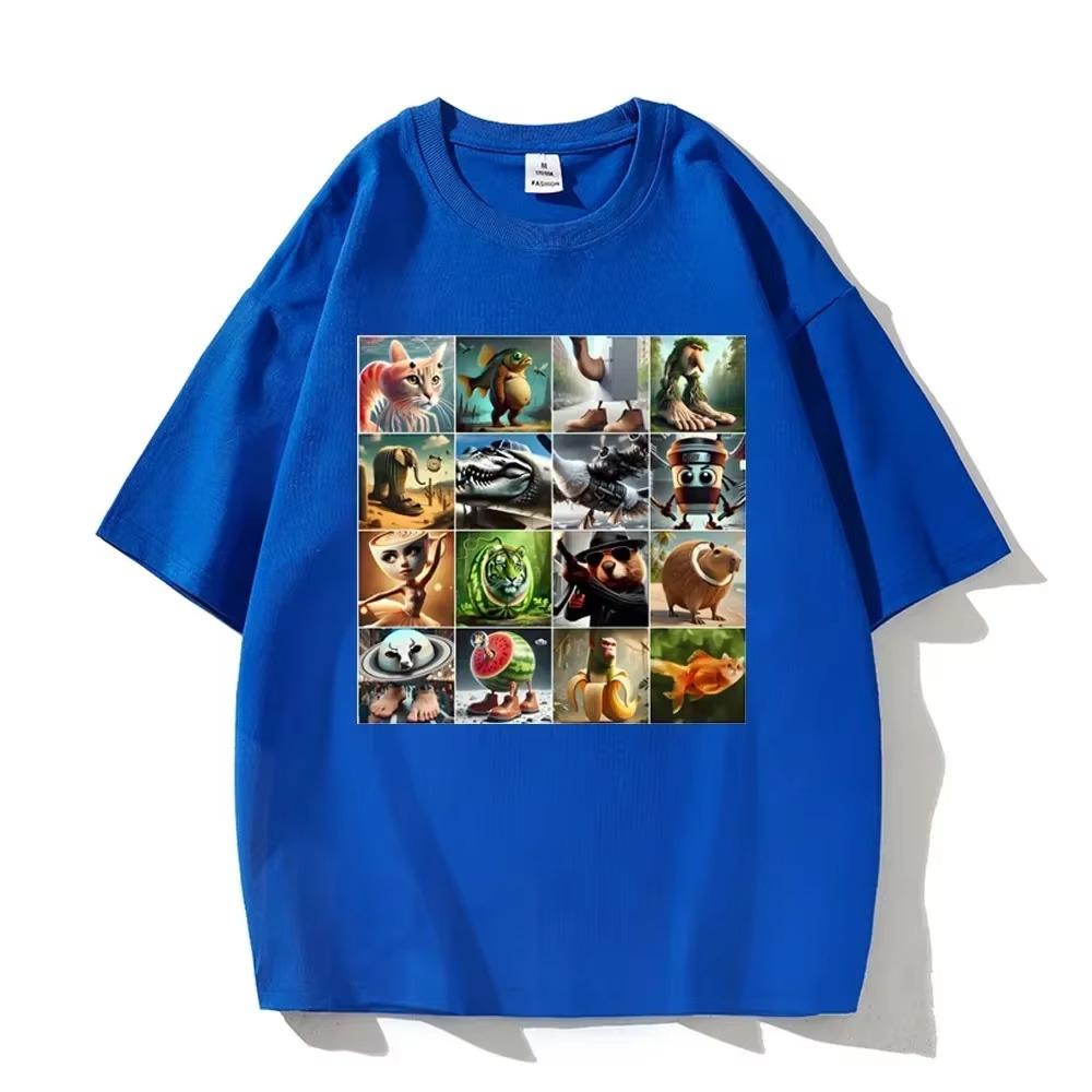 Brainrot Meme Italian for Men Women T-Shirt Brain Rot-style Imitation Art Y2k High Quality  Graphic Tee