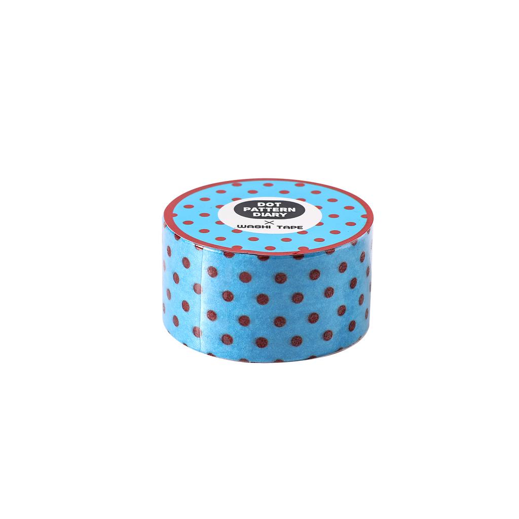 JIANWU Dot Pattern Diary Series Vintage Vintage Colorful Dots Landscape Material Collage Washi Tape Creative Journal Stationery