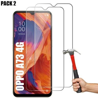 Gehärtetes Glas - E.F.CONNECTION - für OPPO A73 4G - Sehr kratzfest - Displayschutz - 2 Stück