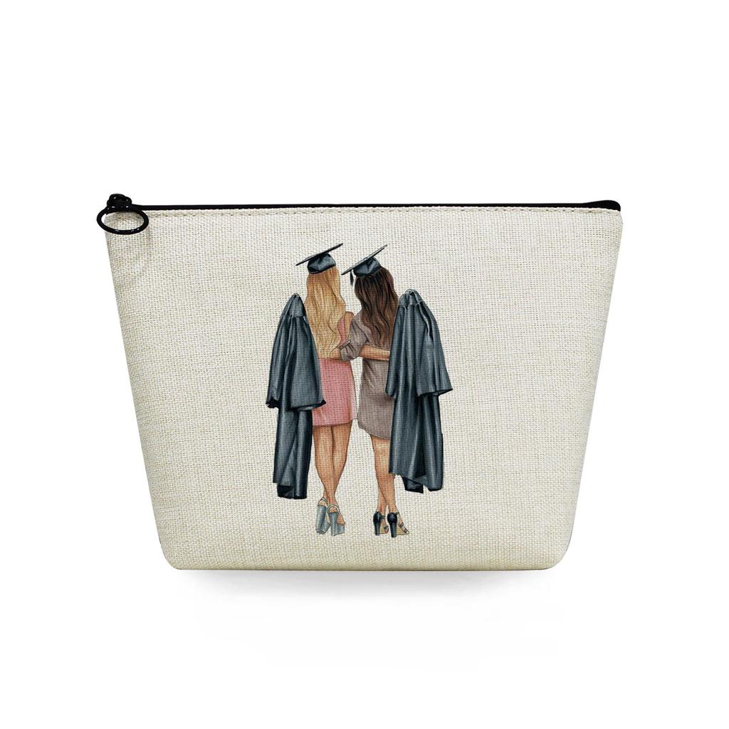 Women Sisters Print Cosmetic Bag Toiletries Organize Travel Storage Case 6726