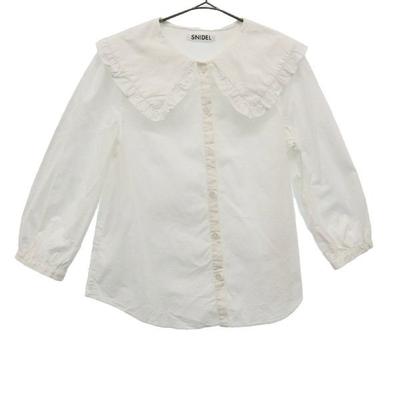 SNIDEL 21ss 7/8-Ärmel Großer Kragen Ballonärmel Bluse F SWFB211192 Damen Gebraucht