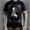 Aleister Crowley Porträt T-Shirt | Esoterische Okkulte Magie Gothic Kleidung