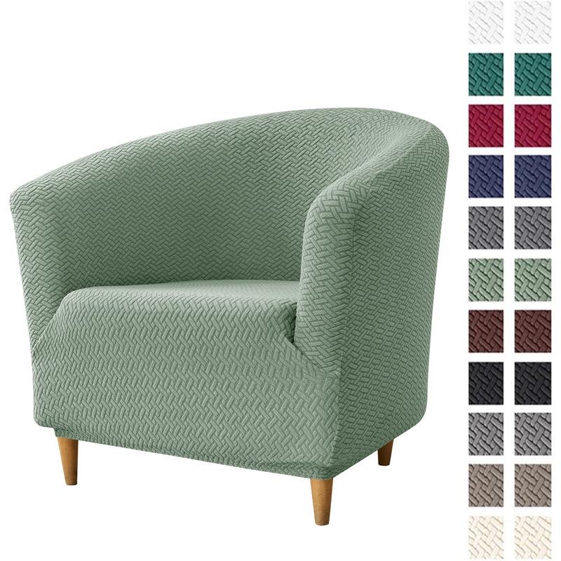 Thick Twill Non-Slip Semi-Circular Sofa Cover for Home or Hotel