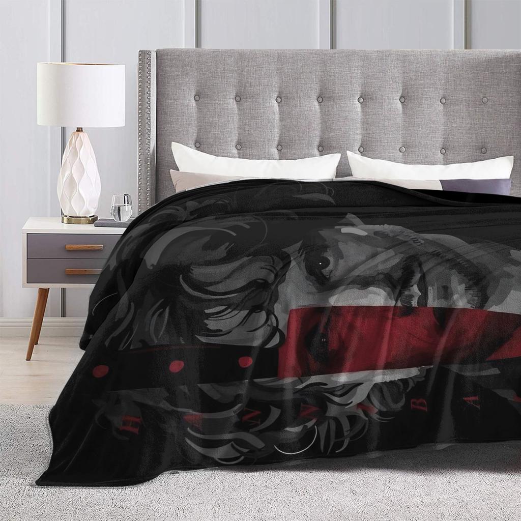 Mads Mikkelsen Blanket  Picnic Flannel Throw Blanket For Bedroom Warm Soft Customized Quality Bedspread Gift