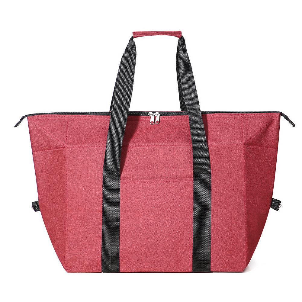 

Large Capacity Tote Oxford Lunch Bag Foldable Picnic Cooler Thermal Bag Portable Food Drink Lunch Box Storage Insulation Bag 10L красный