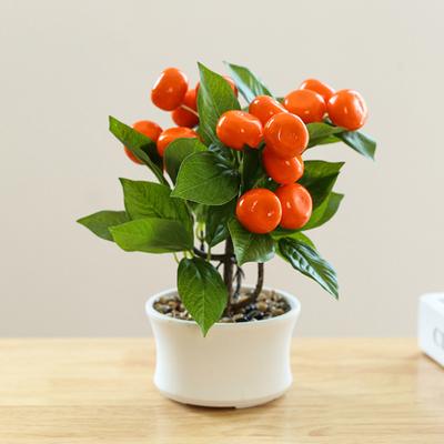 Artificial Simulated Fruits Bonsai Ornaments Colorful Fake Potted Plants For Home Living Room