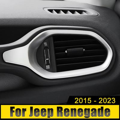 For Jeep Renegade 2015 2016 2017 2018 2019 2020 2024 2024 2024 ABS Car Dashboard Air Vent Outlet Case Trim Cover Frame Stickers
