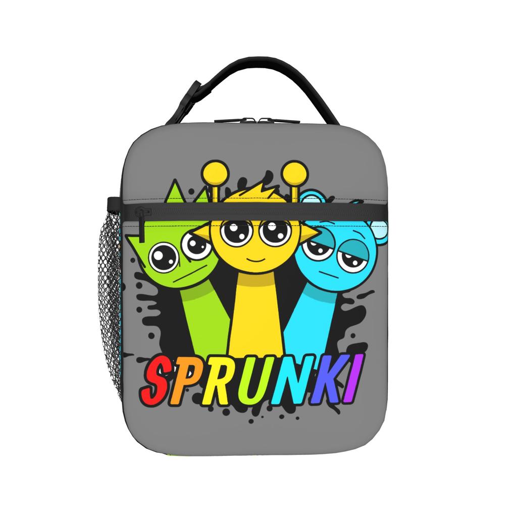 Custom S-Sprunkies Insulated Lunch Bag for Women Men Waterproof Music Game Thermal Cooler Lunch Tote Office Work School