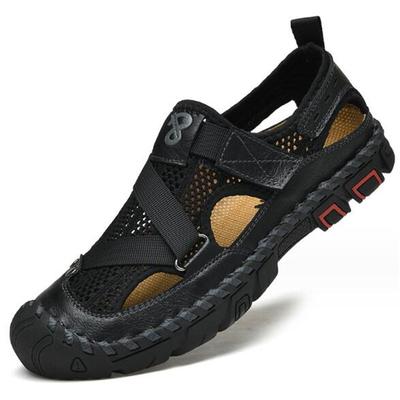 Sandalias para Hombre Alta Calidad Casual Malla para Trekking Acuático Cuero Genuino Antideslizantes Playa Transpirables Verano Senderismo al Aire Libre Zapatos Suaves