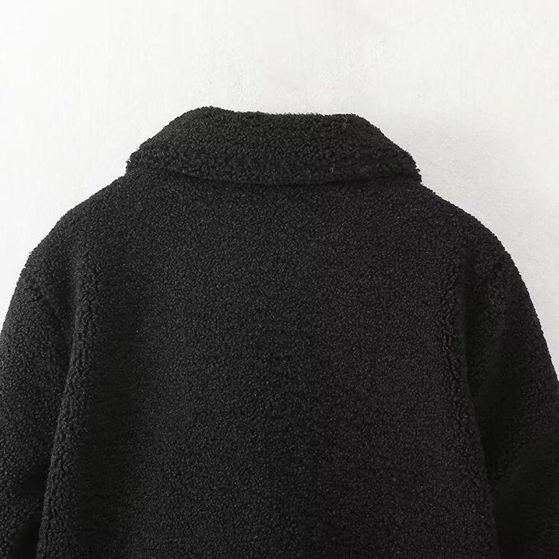 Kaslead New Arrival Women's Clothing Fashion Style Stylish Simple and Versatile Casual Fleece Jacket Outwear 8741223