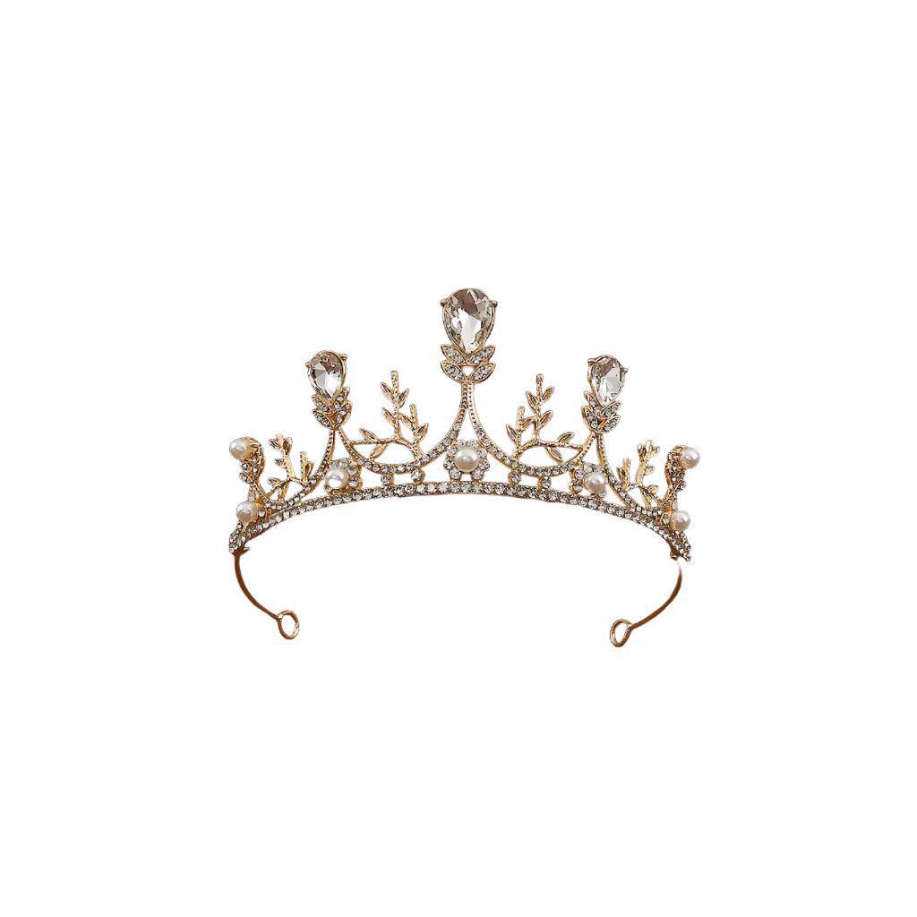 Kristallblatt-Krone Kopfschmuck für Kinder für Prinzessin, Weihnachten und Geburtstagsfeiern