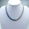 New 316L Stainless Steel Iridescence and Primary Colors Dual Hip Hop Necklace Jewelry