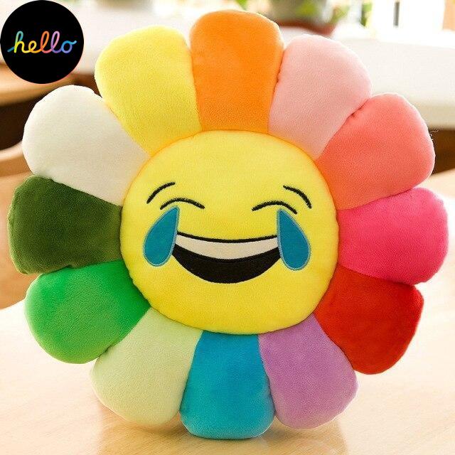 Pluszowe Słoneczne Kwiaty Poduszka Miękka Zabawka Wypchana Zabawka Emocja Pluszowe Maty Medytacja Poduszki Podłogowe Poduszki Dla Dzieci
