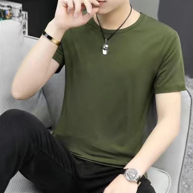 Mens T-Shirts Casual Crewneck Short Sleeve Shirts Summer Tops Basic Pullover Tees