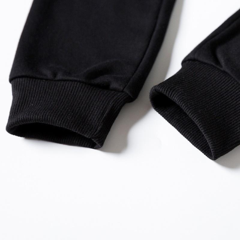 Yuchun Kids' Autumn/Winter Terry Sweatpants - Solid Color, Korean Style, 350g, Available In Various Sizes