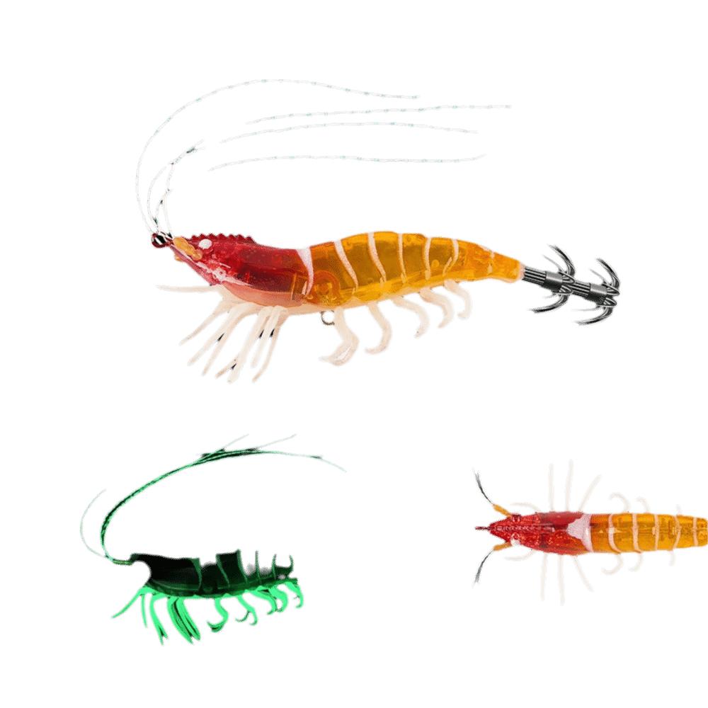 Turlutte Lumineuse Calamar 105mm 11g/80mm 7g Appât Artificiel Calamar Wobbler Appât Poulpe Pêche au Poulpe