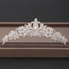 DIEZI Elegant Luxury Girls Crystal Bridal Tiara Crown Birthday Party New Fashion Bride Queen Headbands Hair Jewelry Accessories