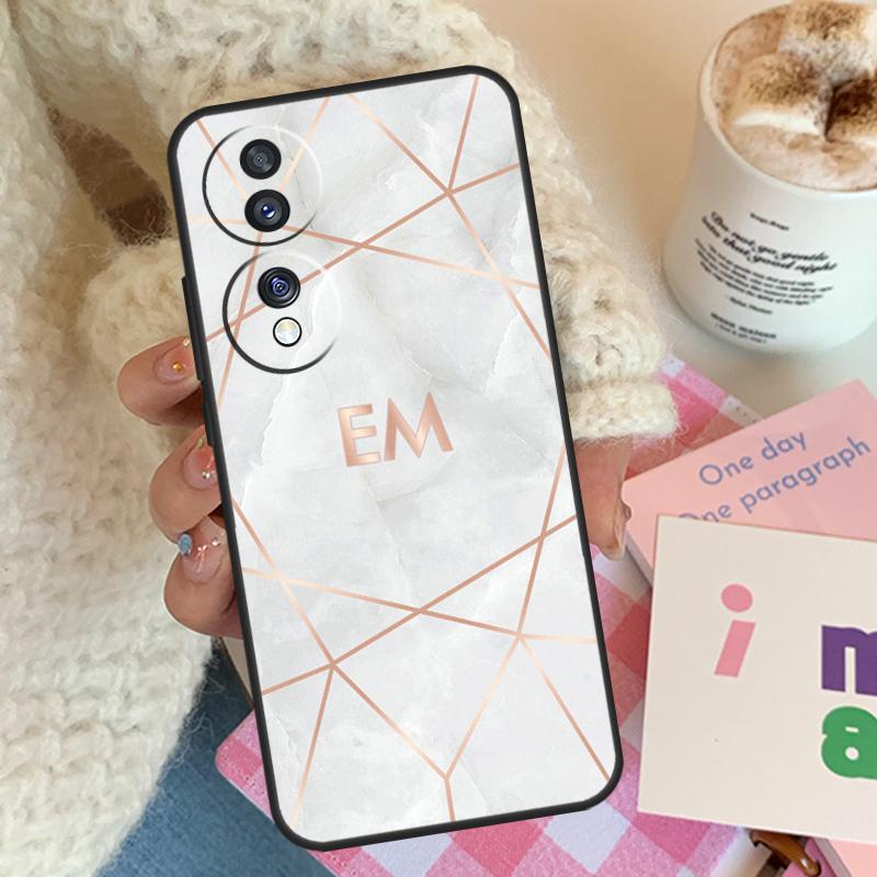 PERSONALISED MARBLE CUSTOM NAME Case For Honor X9b X9a X8a X7a X6a X9 X7 X6 X8 Cover For Honor 50 70 90 Lite Magic 4 5 Pro