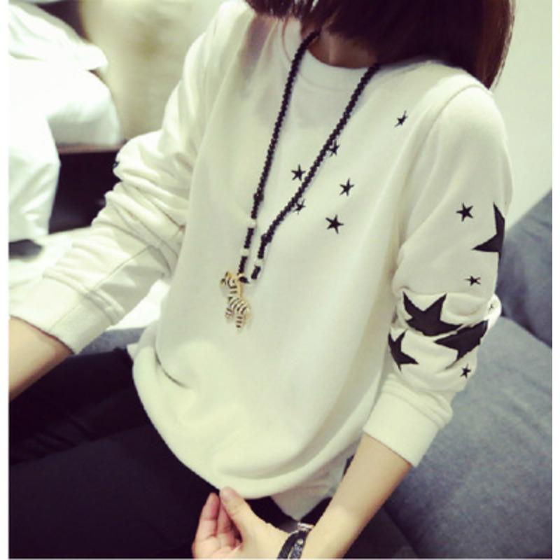 Autumn and Winter Women's Long-sleeved T-shirt Sweatshirt Women's Tops