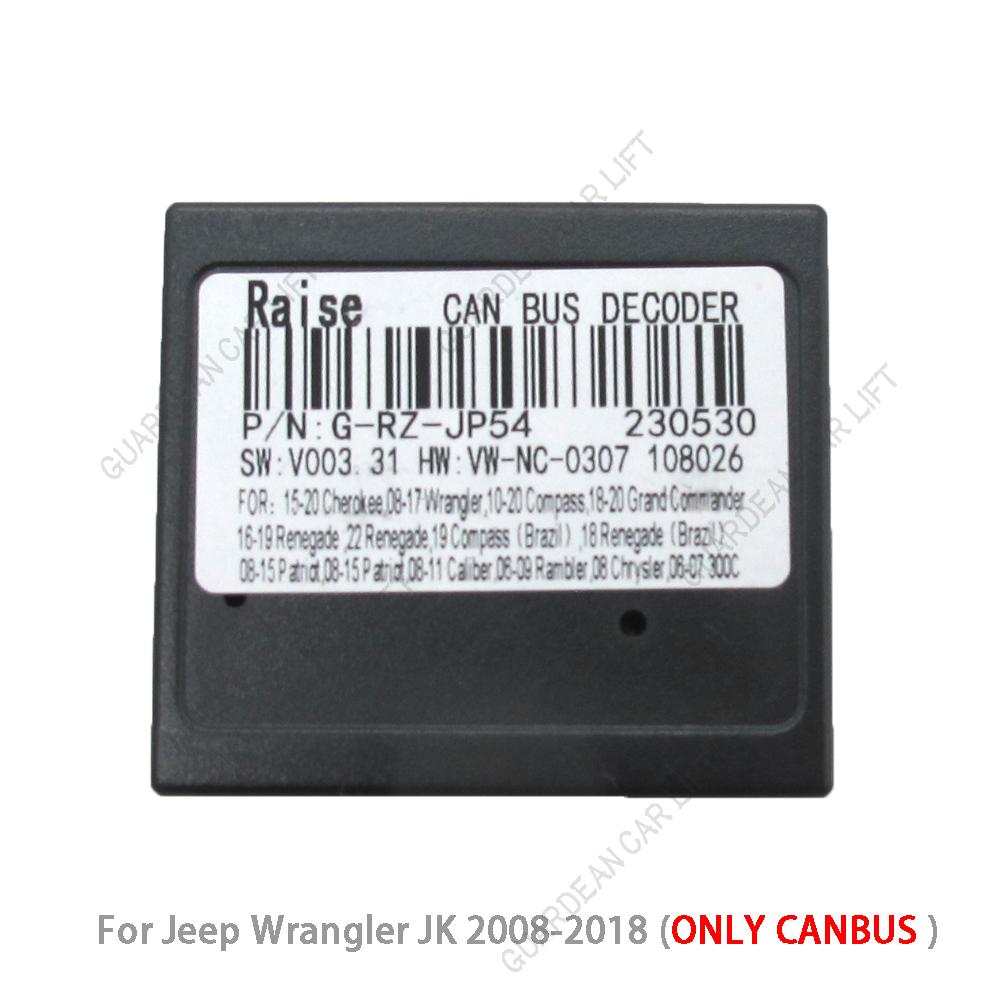 For Jeep Wrangler JK 2008-2018 Aftermarket DVD Radio Player Stereo Installation Car 16pin Android Wiring Harness With Canbus