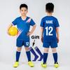 Boys Football Jerseys Shorts Socks Girls Team Kicking Sportswear PlayBall Uniforms Children Soccer Shirts Clothing Blue