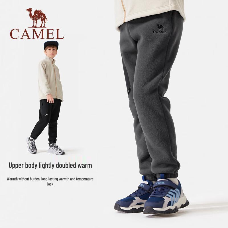 Camel Kids' Warm Fleece Outdoor Casual Sports Pants