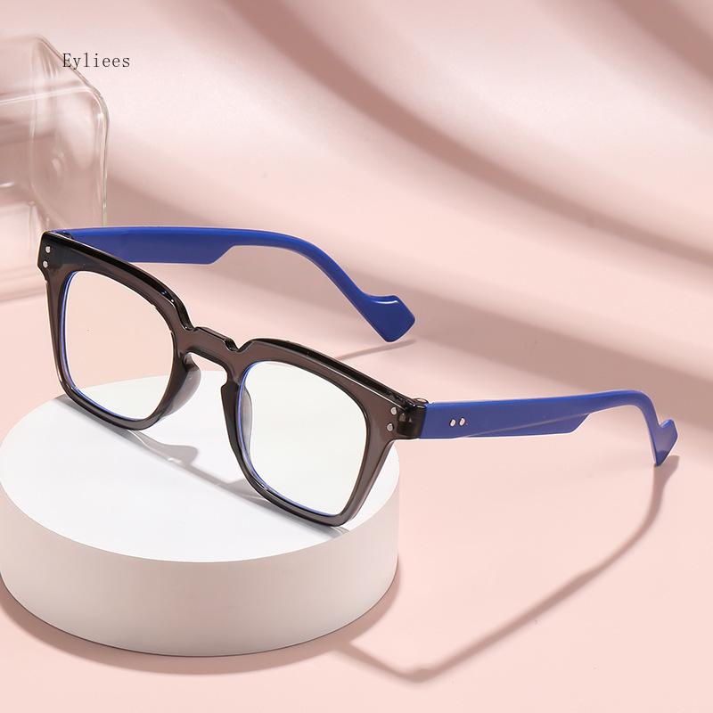 New Square Frame Reading Glasses Retro Printing  Frame Men Women High-definition Presbyopia Farsighted  Blue Light Glasses