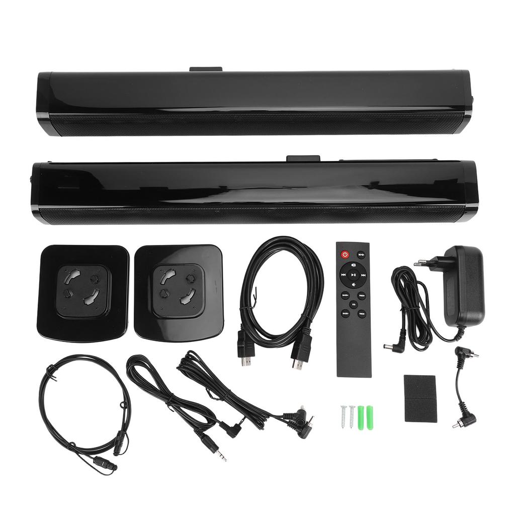 Detachable TV Speaker 40W 2.1 Channel Surround Sound System Supports Optical AUX Bluetooth USB with Remote Control for