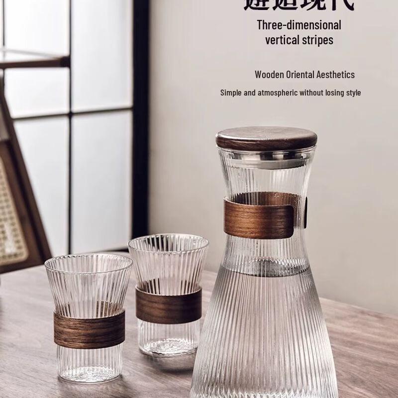 Chinese Style High-Temperature Glass Cup and Pitcher Set