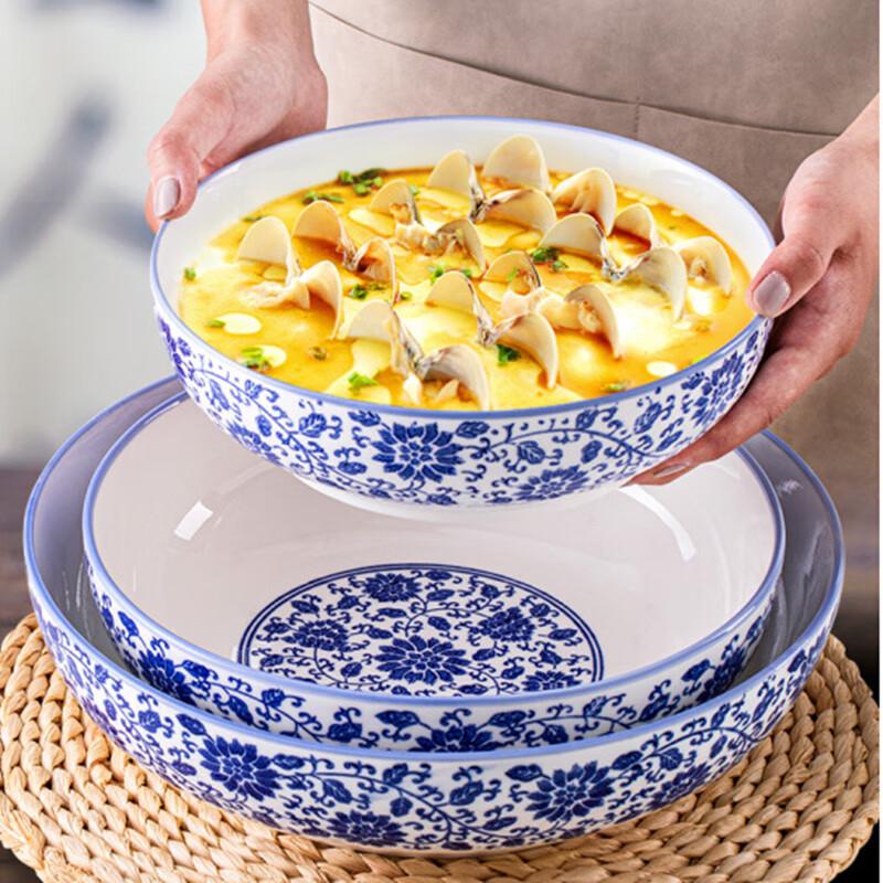 Очень большая керамическая сервировочная миска